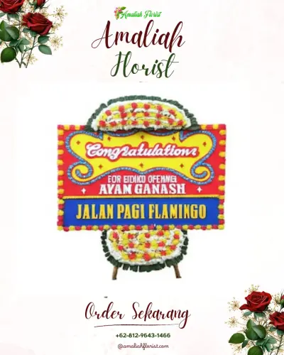 Bunga Papan Congratulation di Pajarakan Karya
